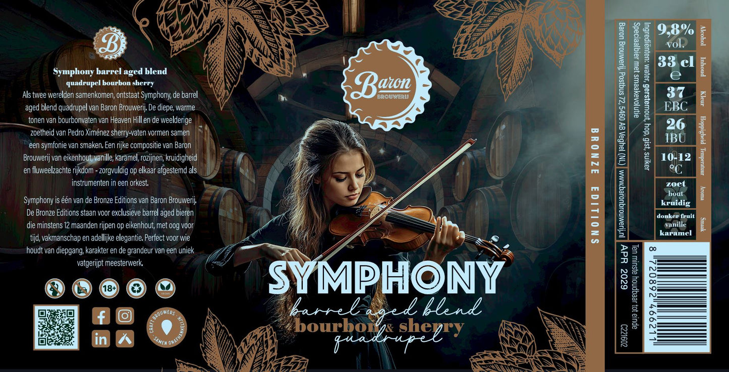 Symphony BA blend quadrupel bourbon sherry