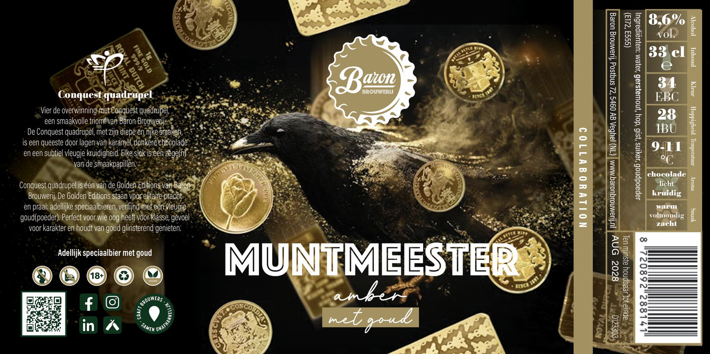 Muntmeester amber dry hop